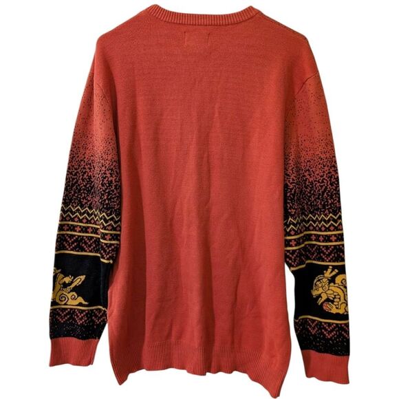 Dragon Ball Super Goku Men's XL Knit Sweater Orange & Black - Picture 2 of 6